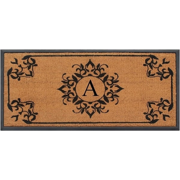 Shop A1hc Designer Hand Crafted Rubber Coir Molded Double Single Door Mat Monogrammed Perfect And More Functional Size 24x48 Inch Overstock 31037265
