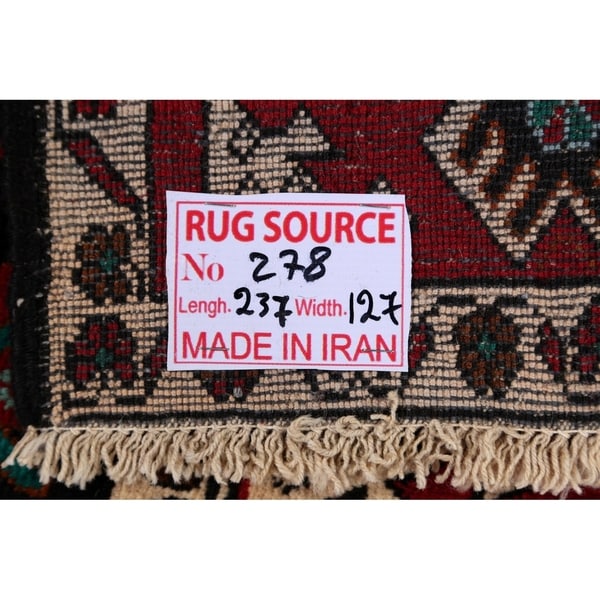 Geometric Sarab Persian Runner Rug Wool Handmade Hallwy Carpet - 4