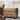Roundhill Furniture Leinster Fabric Ottoman with Antique Bronze Nailheads in Jetson Ginger
