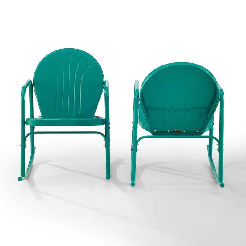 Crosley Griffith 2Pc Rocking Chair Set - 32.25"H x 22.5"W x 33.13'W