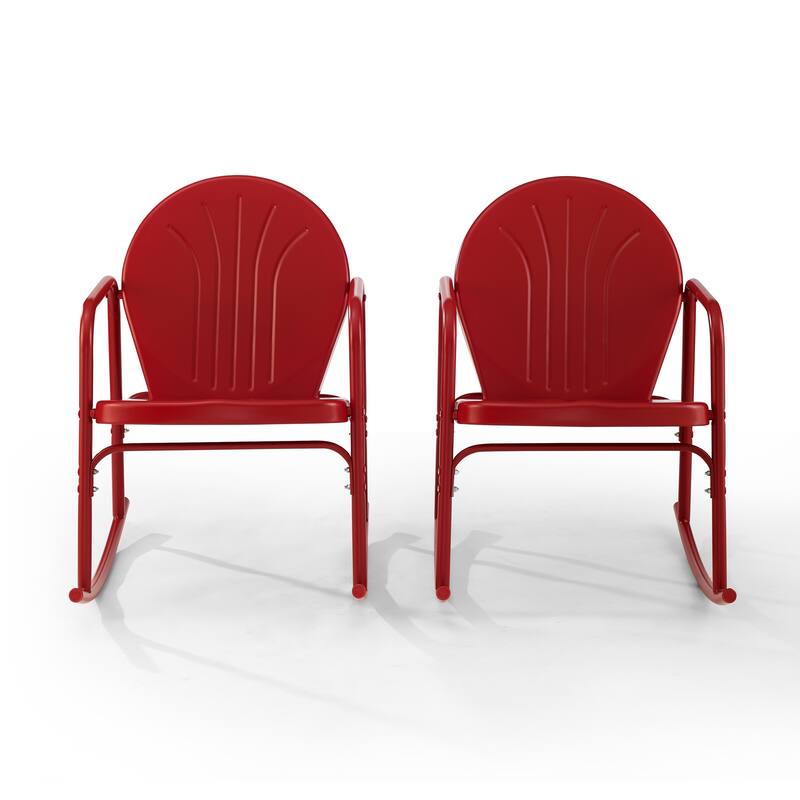 Crosley Griffith 2-piece Rocking Chair Set - 32.25"H x 22.5"W x 33.13'W