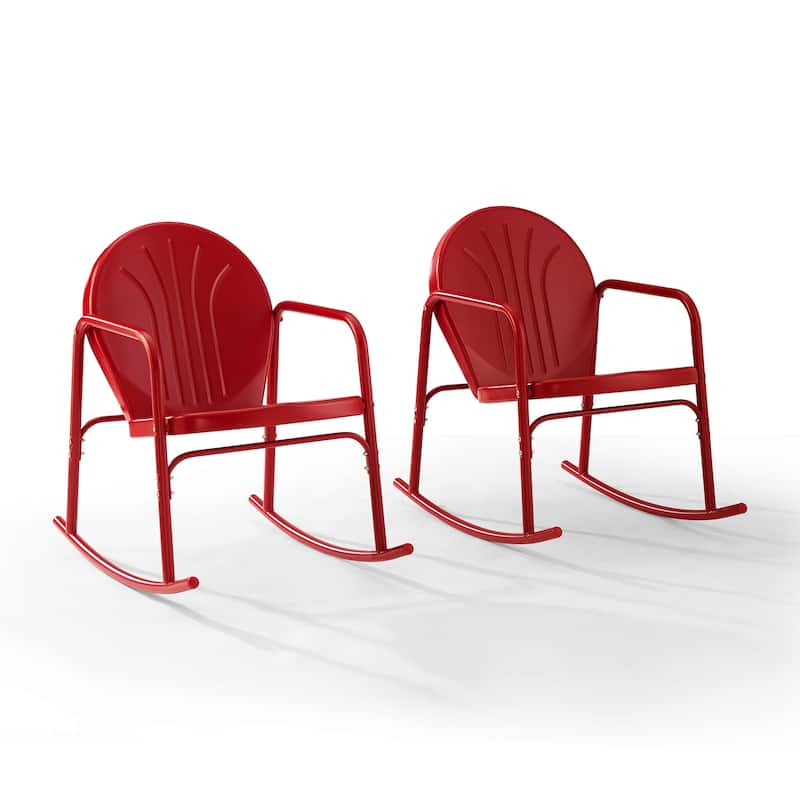 Crosley Griffith 2-piece Rocking Chair Set - 32.25"H x 22.5"W x 33.13'W