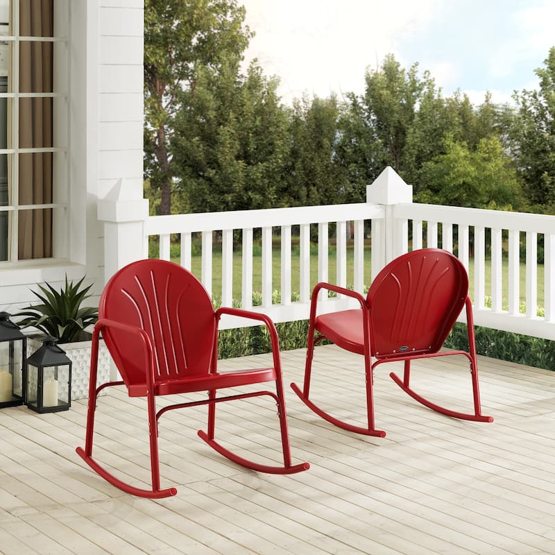 Crosley Griffith 2-piece Rocking Chair Set - 32.25"H x 22.5"W x 33.13'W