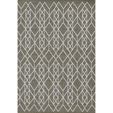 Rodelle Neutral Geo Outdoor Rug by Havenside Home