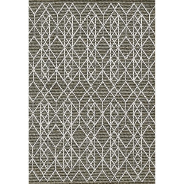 slide 2 of 5, Rodelle Neutral Geo Outdoor Rug by Havenside Home