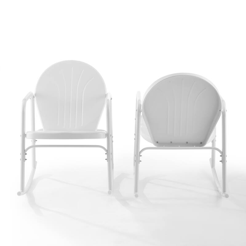 Crosley Griffith 2Pc Rocking Chair Set - 32.25"H x 22.5"W x 33.13'W