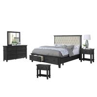 Buy Queen Size Upholstered Headboard Bedroom Sets Online At Overstock Our Best Bedroom Furniture Deals