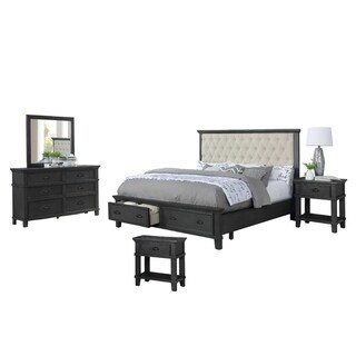 Best Quality Furniture Sandy 4-Piece Bedroom Set - Bed Bath & Beyond ...