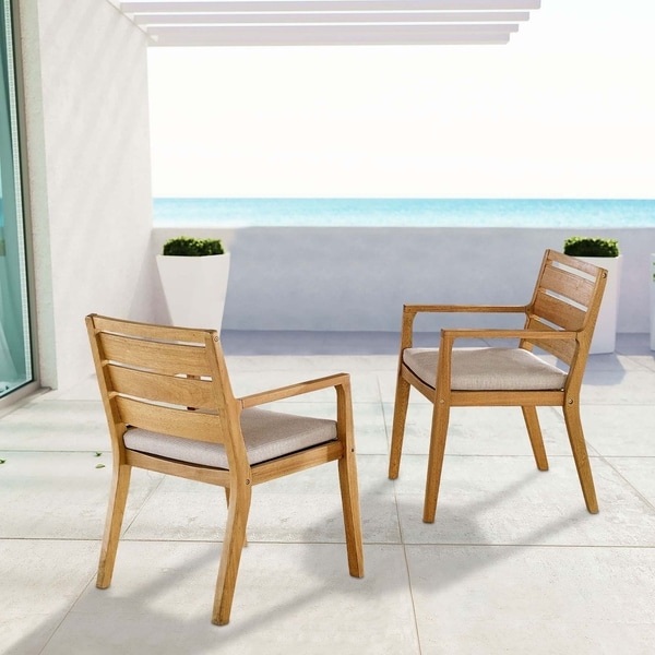 Portsmouth Outdoor Patio Karri Wood Armchair Set of 2. Opens flyout.