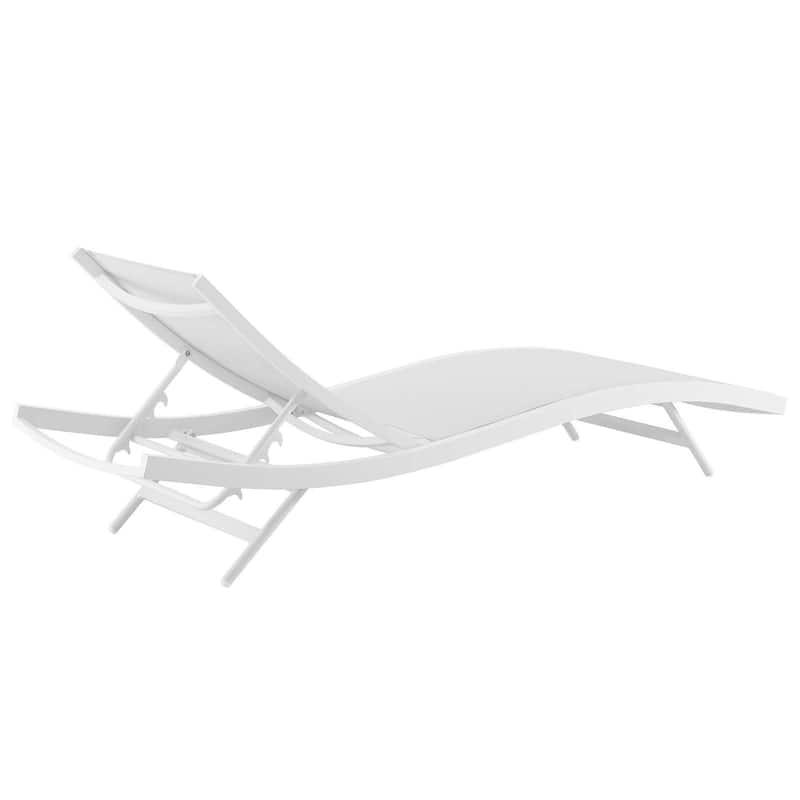 Glimpse Outdoor Patio Mesh Chaise Lounge Set of 2 - N/A