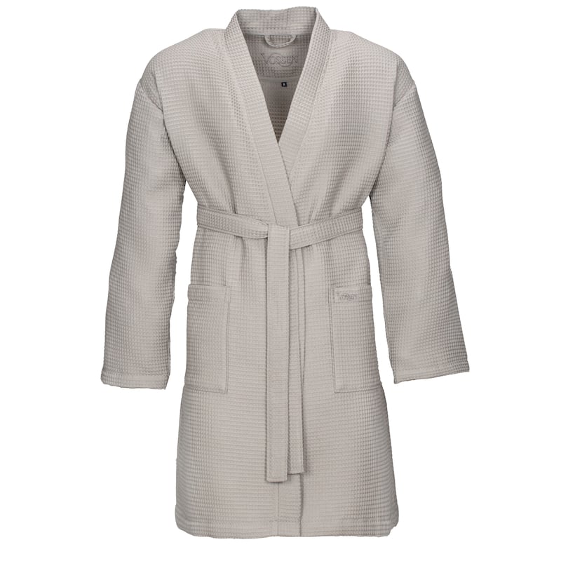 VOSSEN 'Rom' Waffle Knit Unisex Robe - L - Pepplestone