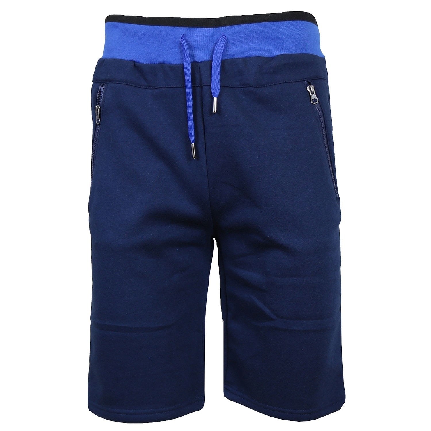 jogger shorts zip pockets