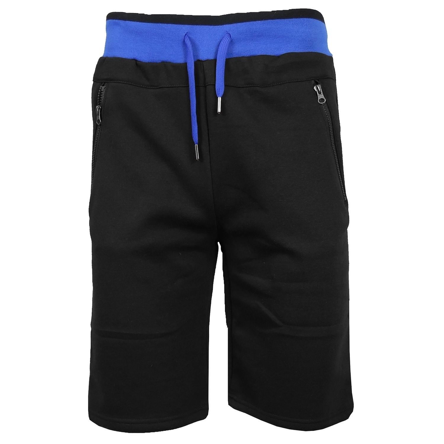 jogger shorts zip pockets