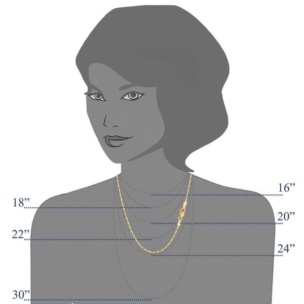 PriceRock 14k Gold .95mm D/C Cable Chain Necklace 18 Inches PriceRock 14k Gold .95mm D/C Cable Chain Necklace 18 Inches