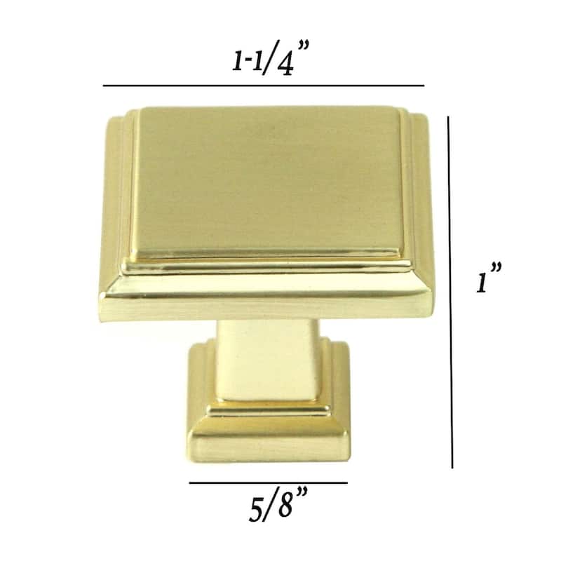 Contemporary Roma Knob Brushed Champagne Gold Finish Cabinet Handle (Case of 5)