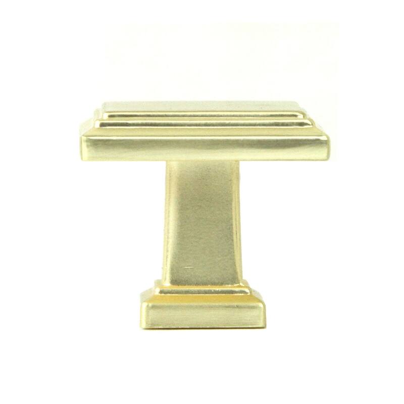 Contemporary Roma Knob Brushed Champagne Gold Finish Cabinet Handle (Case of 5)