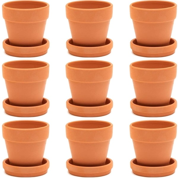 9x Mini Terra Cotta Terracotta Pots With Saucer Flower Clay Planters   9x Mini Terra Cotta Terracotta Pots With Saucer Flower Clay Planters Small 3 5d0b9208 C765 4fd0 9152 6f2b2c4dd497 600 