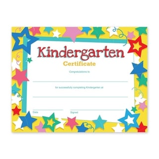 60-Pack Kindergarten Diplomas, Completion Certificate Paper Ideal for ...