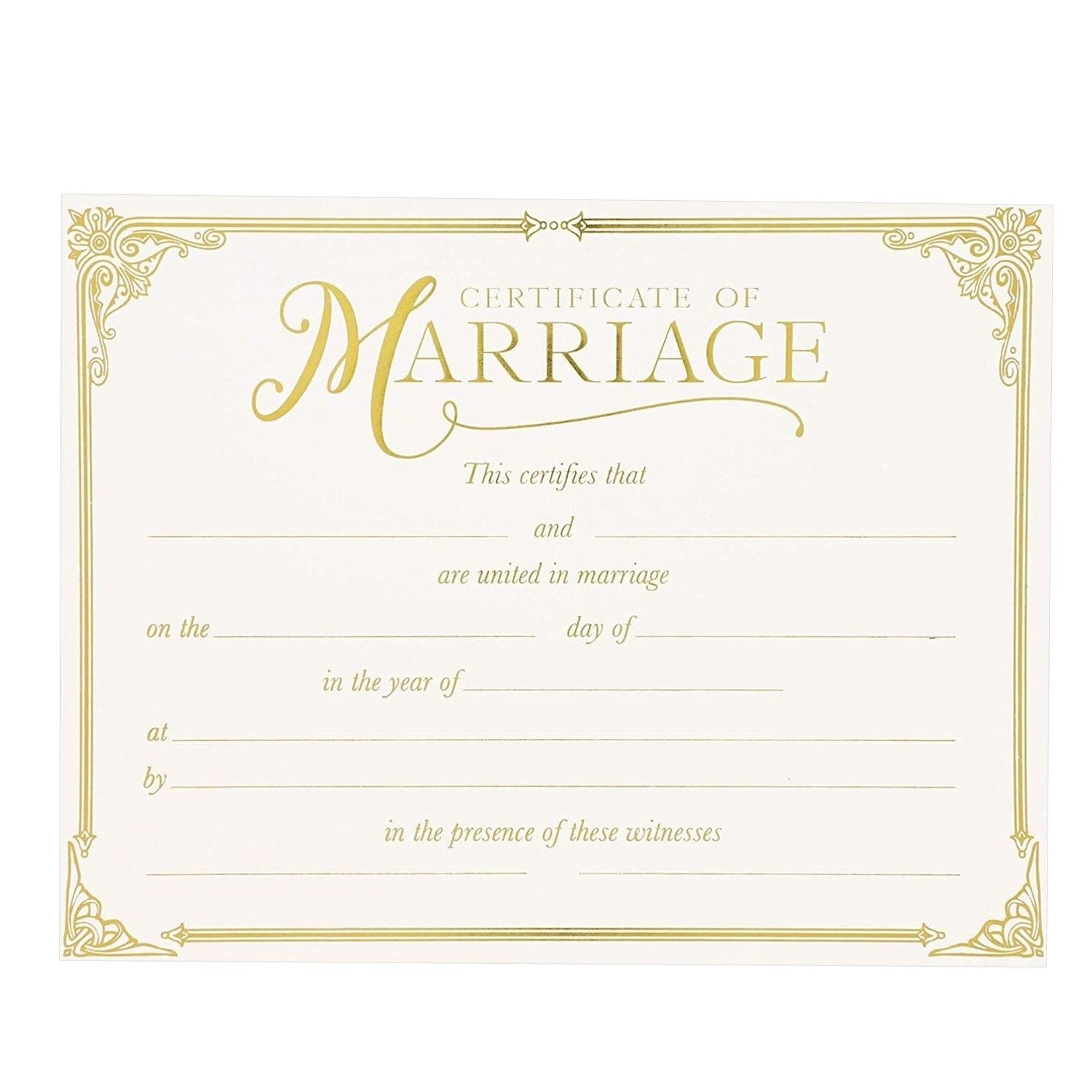 Blank Marriage Certificate - Beloved (118858)