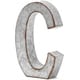 preview thumbnail 1 of 3, 8 In Rustic Letter Wall Decoration C Galvanized Metal 3D Letter for Home Birthday Wedding Events Decor - 8 In