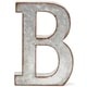 preview thumbnail 3 of 3, 8 In Rustic Letter Wall Decoration B Galvanized Metal 3D Letter for Home Birthday Wedding Events Decor - 8 In