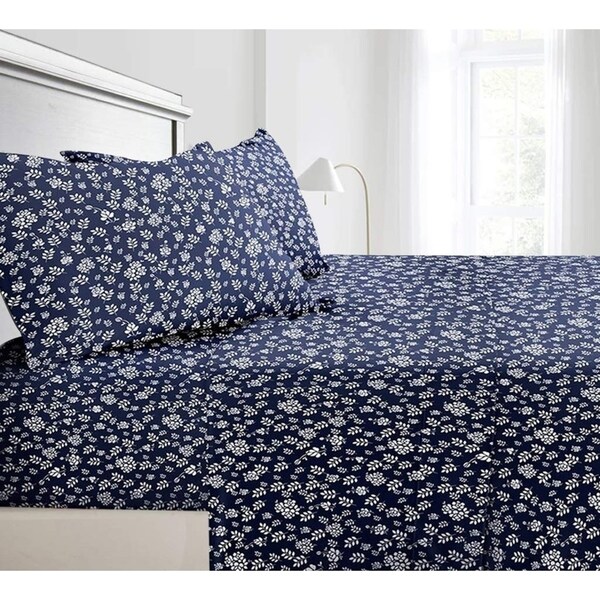 Shop Floral Twin Sheets/ Set Deep Pocket Microfiber Sheet 1800 Thread