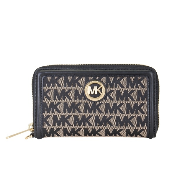 michael kors black wallet womens