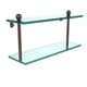 preview thumbnail 5 of 5, Double-tier 16-inch Tempered Glass Shelf Venetian Bronze