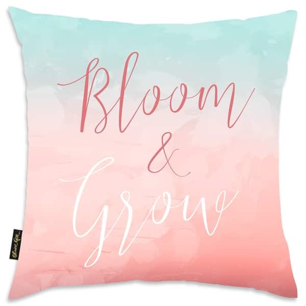 Oliver Gal 'Bloom and Grow Pastel' Typography and Quotes