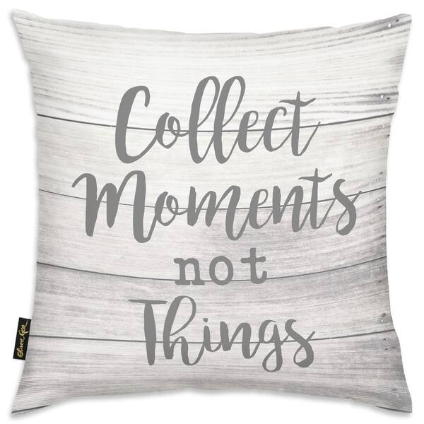 Multicolor Inspirational Quotes Fill Your Life with Experiences not Things Throw Pillow 18x18 Multicolor Inspirational Quotes Fill Your Life with Experiences not Things Throw Pillow 18x18