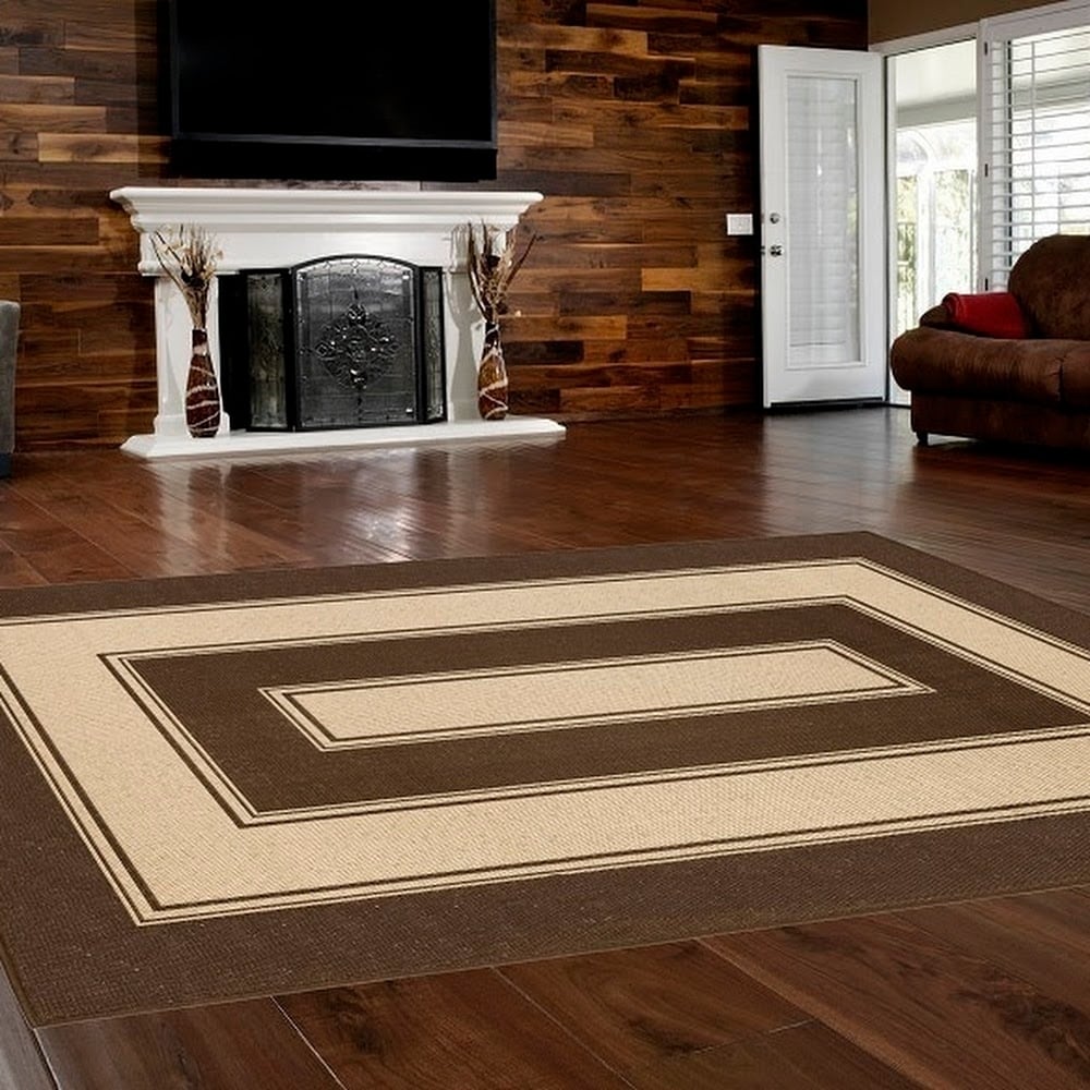 Shop Cottage Indoor Outdoor Rugs Flatweave Contemporary Patio Pool Camp And Picnic Carpets Fw 532 Dark Brown 2 4 X 7 Overstock 31047912
