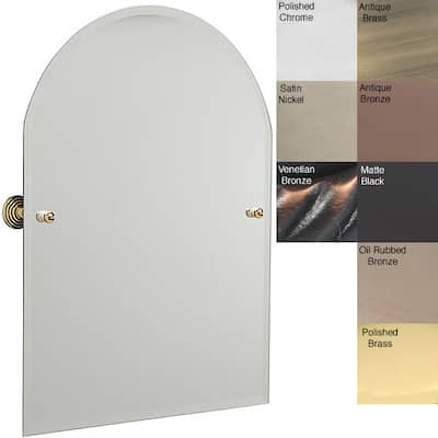 Arch Top Bathroom Tilt Wall Mirror Beveled Edge