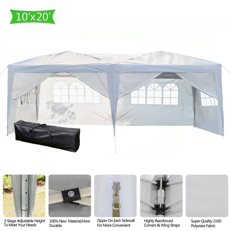 3 x 6m Four Windows Practical Waterproof Folding Tent - 6sides-4windows