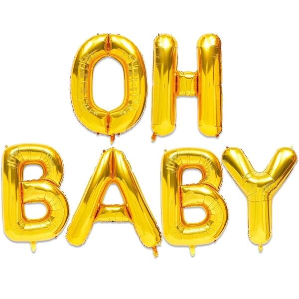 Shop Oh Baby Design Gold Foil Balloons 40 For Boy Girl Baby