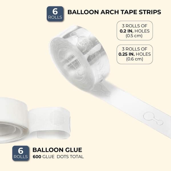 Balloon Decoration Strip And Balloon Tape Glue Dots, 2 Pcs Of Cable Tie  Tools For Balloon Garland Balloon