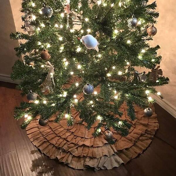 Shop 50 Christmas Tree Skirt Circular Xmas Tree Decoration Fabric
