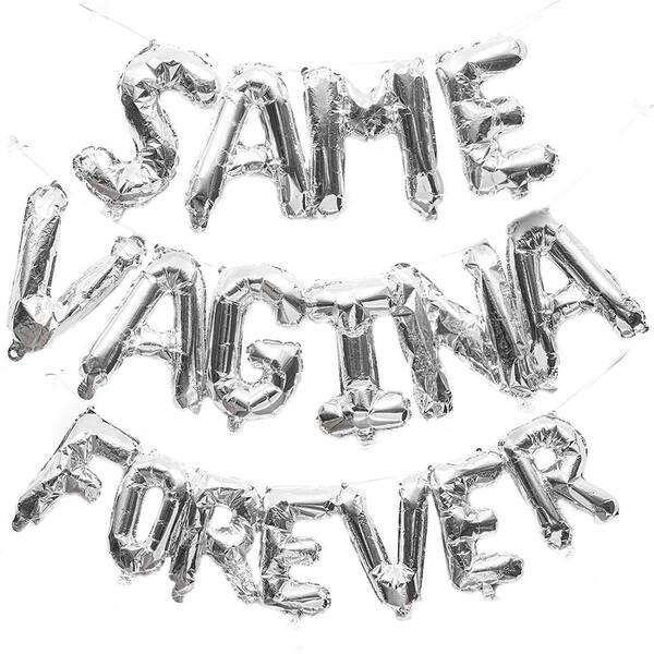 Shop Same Forever Letter Silver Foil Balloons 16 For Bachelor Party Decor Overstock 31052057