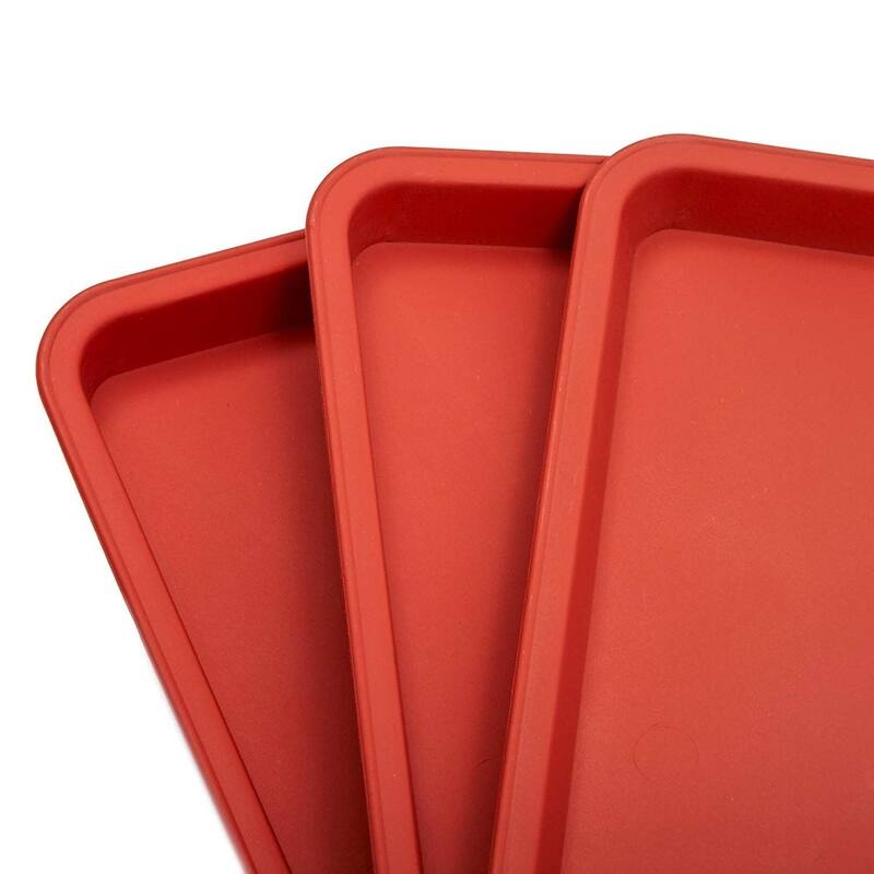 8pcs 12"x6.5" Plastic Terra Cotta Rectangle Plant Saucer Drip Trays Small Pots Bed Bath