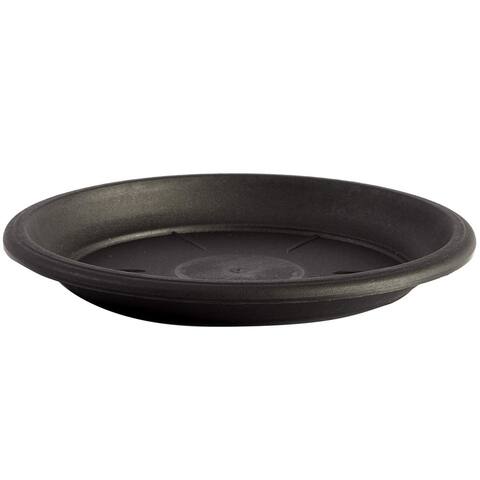 15 Pack 6" Round Black Plant Saucer Drip Trays Garden Plastic Pot Base Container