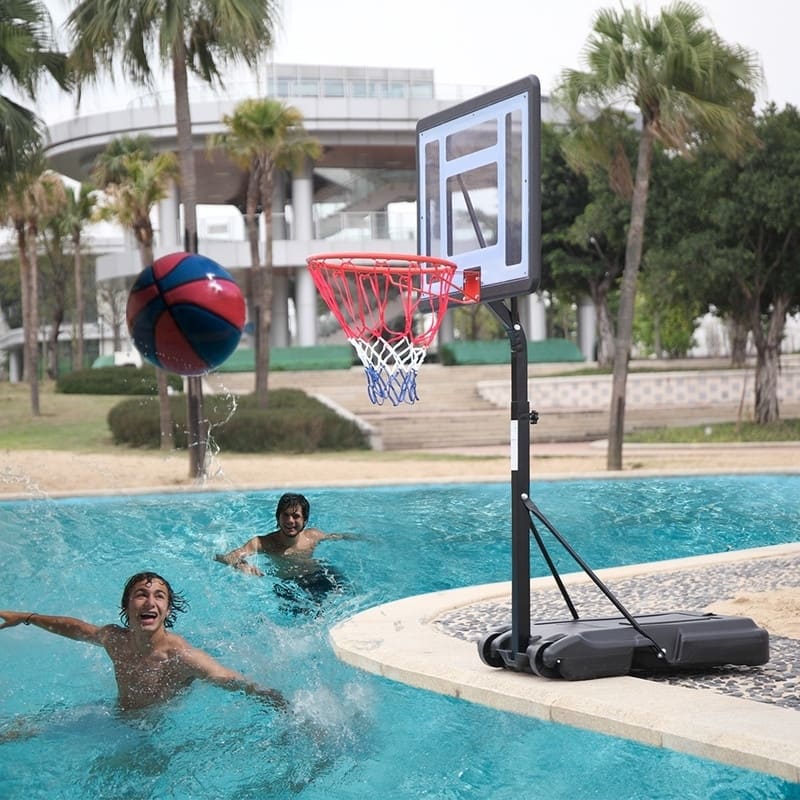 Movable Swimming Pool Basketball Stand For 7# Ball
