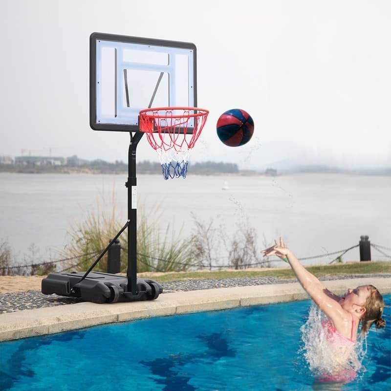 Movable Swimming Pool Basketball Stand For 7# Ball