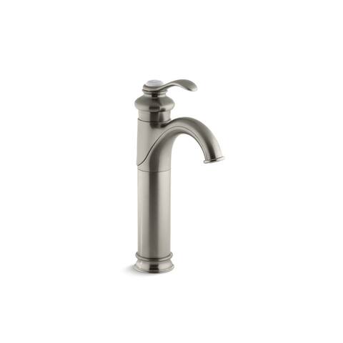 Kohler Fairfax Tall Bathroom Sink Faucet with Single Lever Handle Brushed Nickel (K-12183-BN)