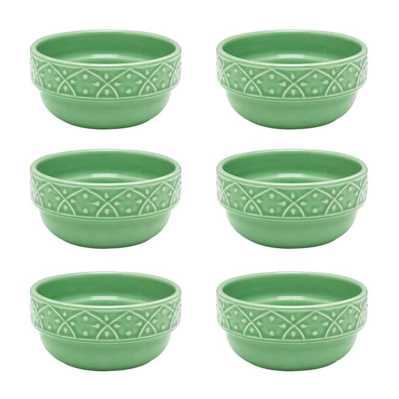 Manhattan Comfort Mendi 6 Large Dinner Soup 16.91 oz. Bowls