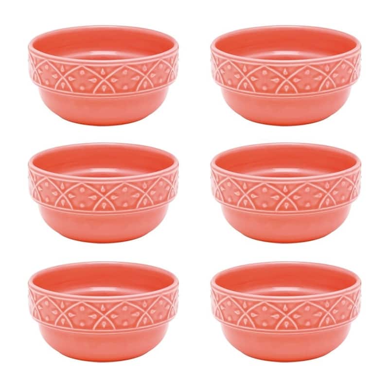 Manhattan Comfort Mendi 6 Large Dinner Soup 16.91 oz. Bowls