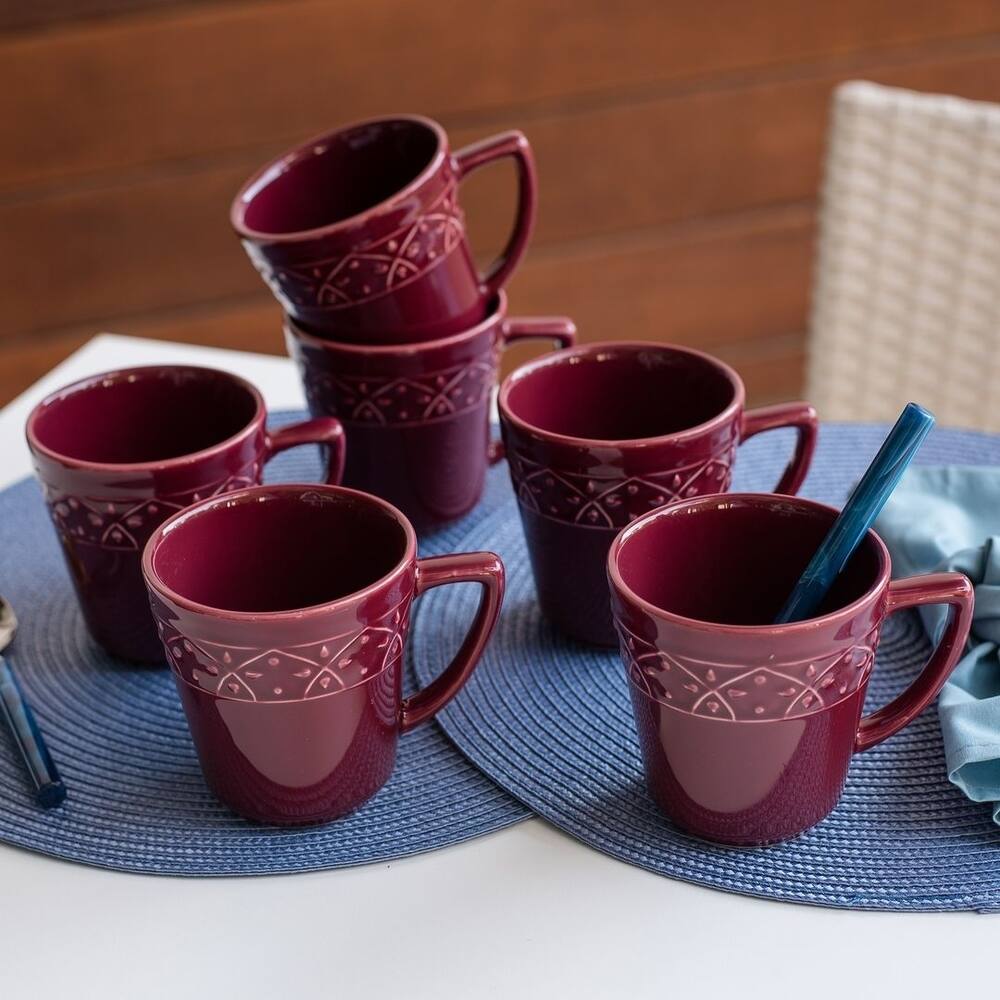 Manhattan Comfort Mendi 6 Mugs (12.17 oz.)