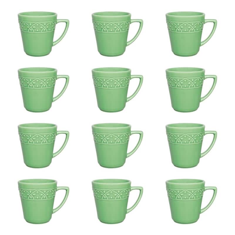 Manhattan Comfort Mendi 12 Mugs (12.17 oz.)