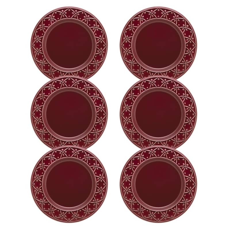 Manhattan Comfort Mendi 6 Medium 7.87" Salad Plates