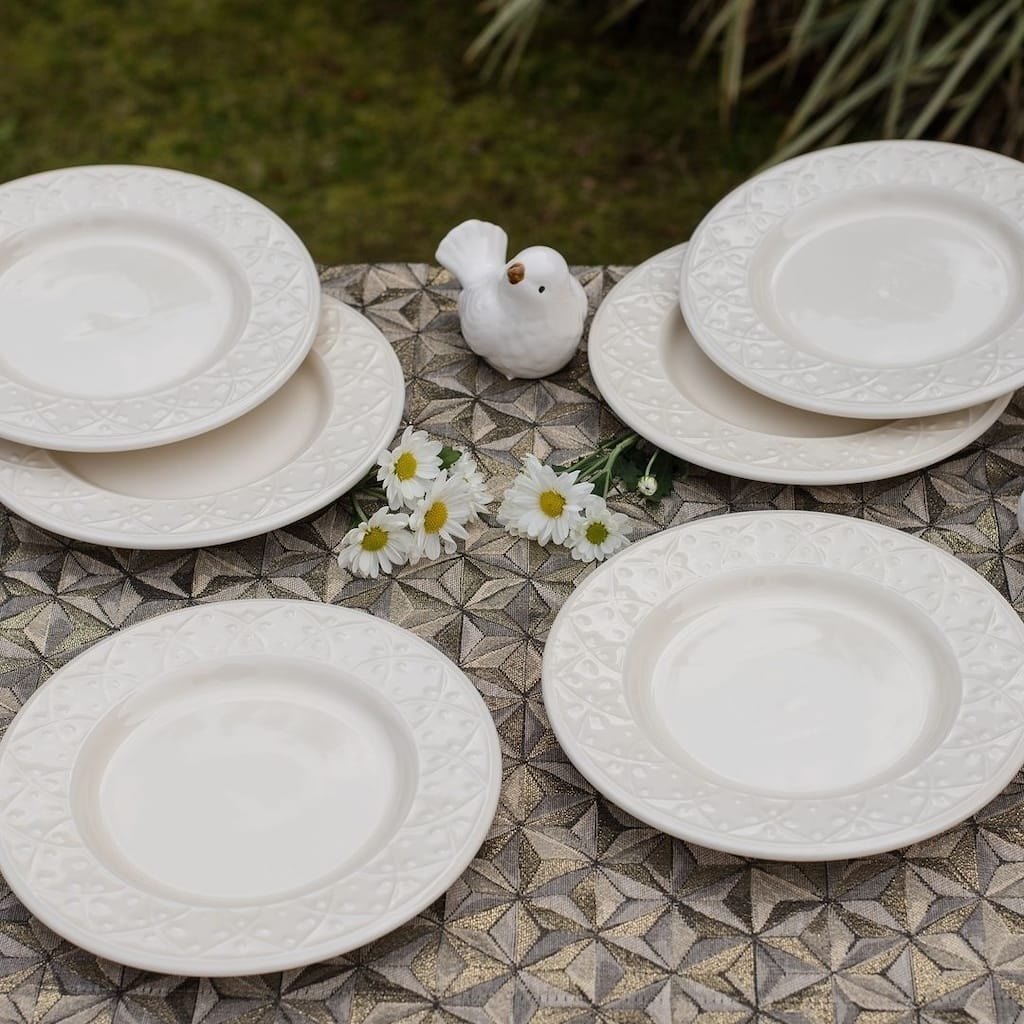 Manhattan Comfort Mendi 6 Medium 7.87" Salad Plates