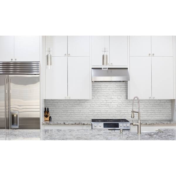 Shop Nextwall Vintage White Brick Peel And Stick Removable