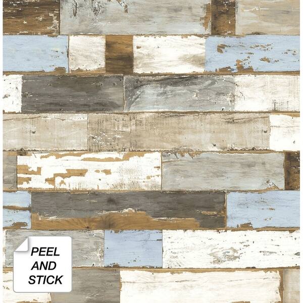 Shop Nextwall Colorful Shiplap Peel And Stick Removable Wallpaper